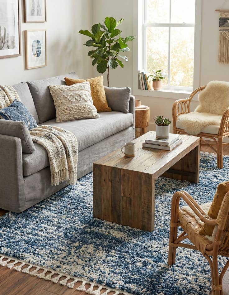 Detail image of  4' x 6' Serenity Shag Rug