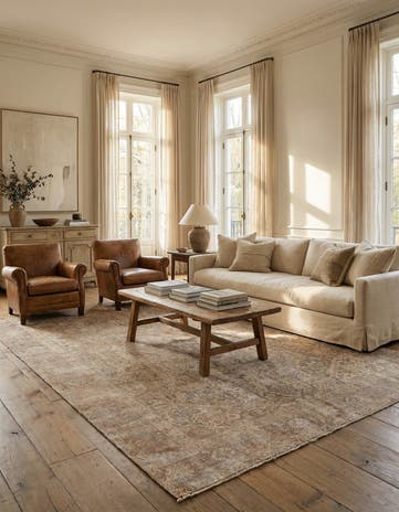 8' 4 x 10' 5 Hand Knotted Ultra Vintage Persian Wool Rug