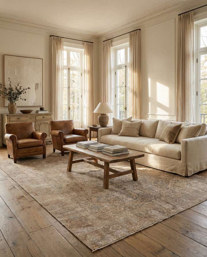 8' 4 x 10' 5 Hand Knotted Ultra Vintage Persian Wool Rug