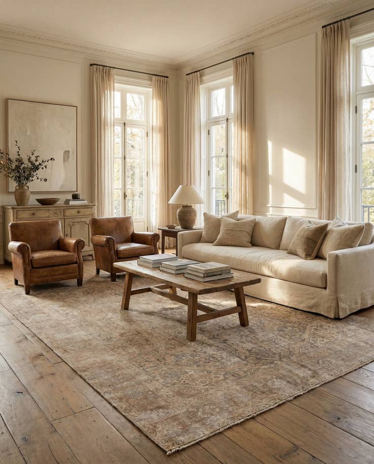 Detail image of 8' 4 x 10' 5 Hand Knotted Ultra Vintage Persian Wool Rug