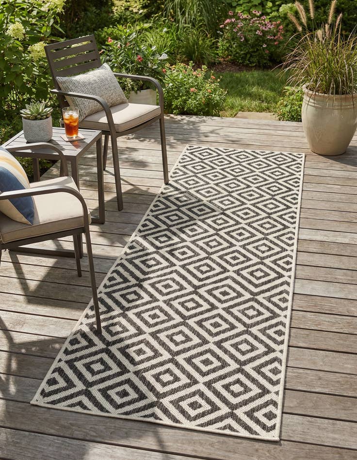 Detail image of 2' x 5' 3  Washable Jill Zarin Costa Rica Indoor / Outdoor Runner Rug