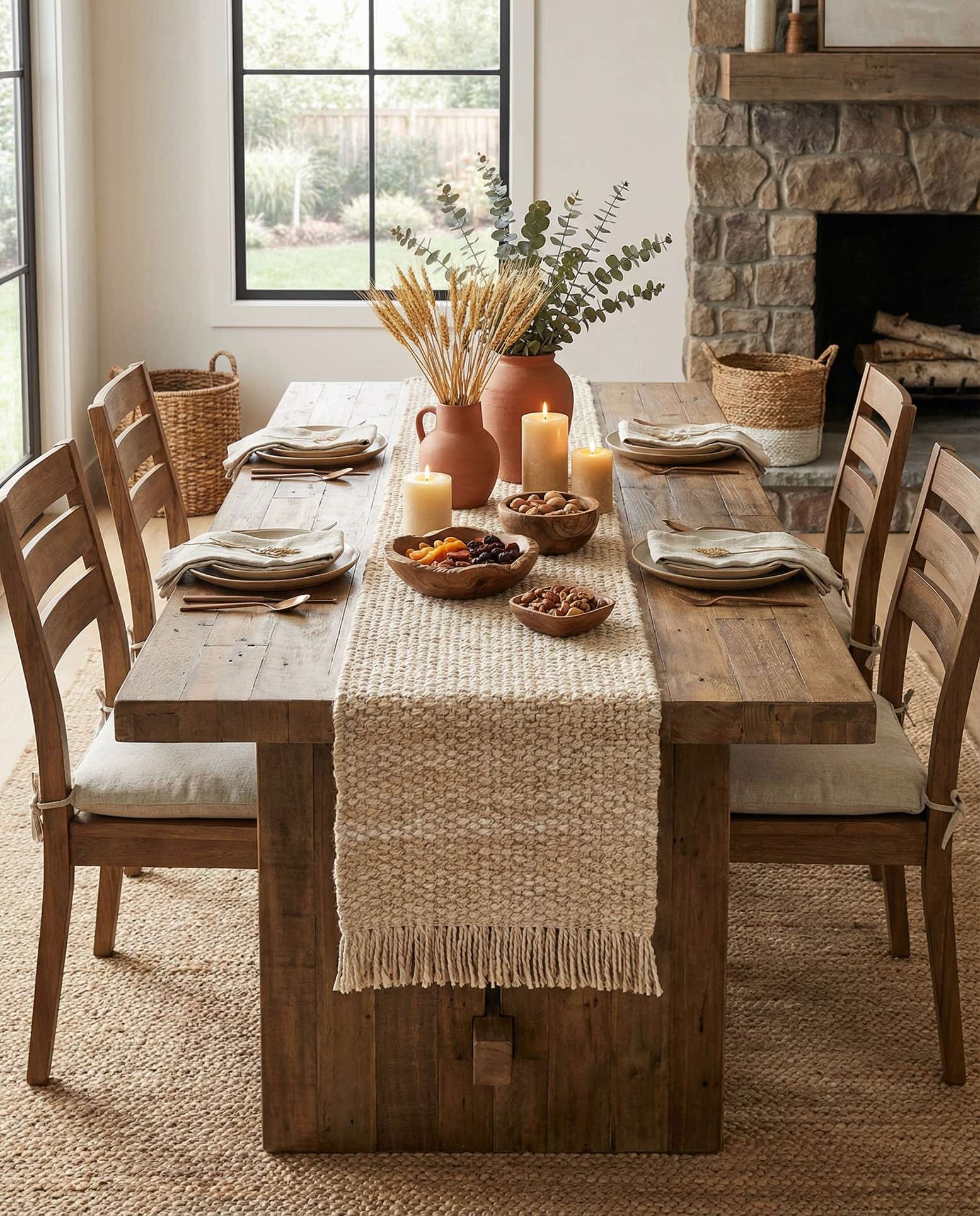 1' 2 x 10' Hand Woven Chunky Jute Table Runner Rug