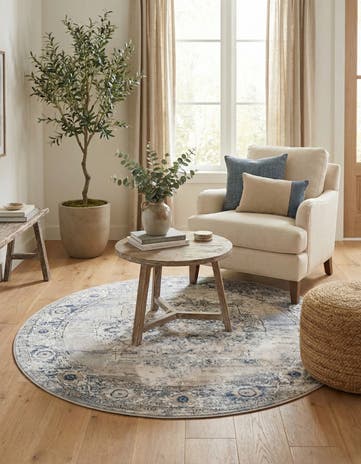 5' 3 x 5' 3 Oregon Round Rug