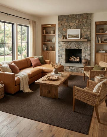 Brown Dunes Rug