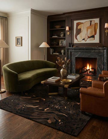 5' 7 x 8' Hand Knotted Darya Wool Rug