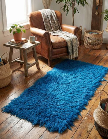 2' 1 x 4' 8 Hand Knotted Moroccan Wool Runner Rug