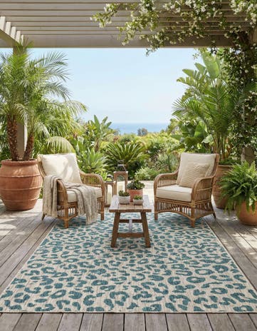6' x 9' Easy-Clean Safari Indoor / Outdoor Rug