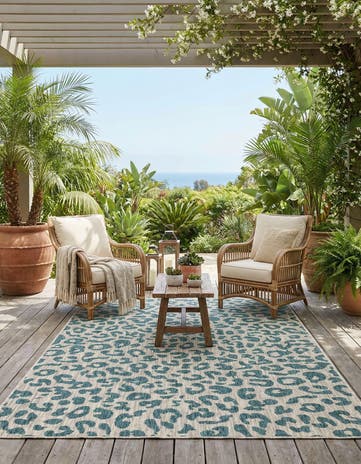 6' x 9' Easy-Clean Safari Indoor / Outdoor Rug