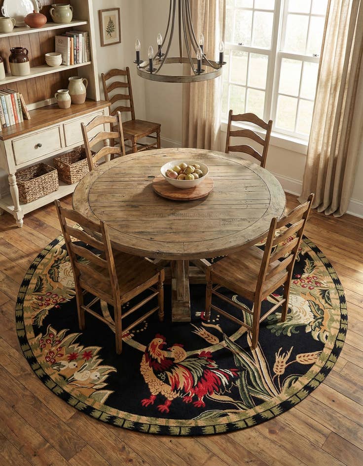 Detail image of  10' x 10' Pastoral Round Rug