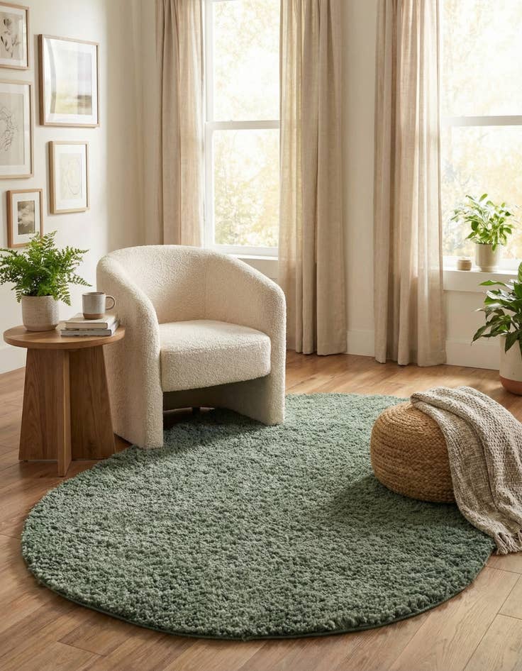 Detail image of 7' 10 x 10' Zermatt Shag Oval Rug