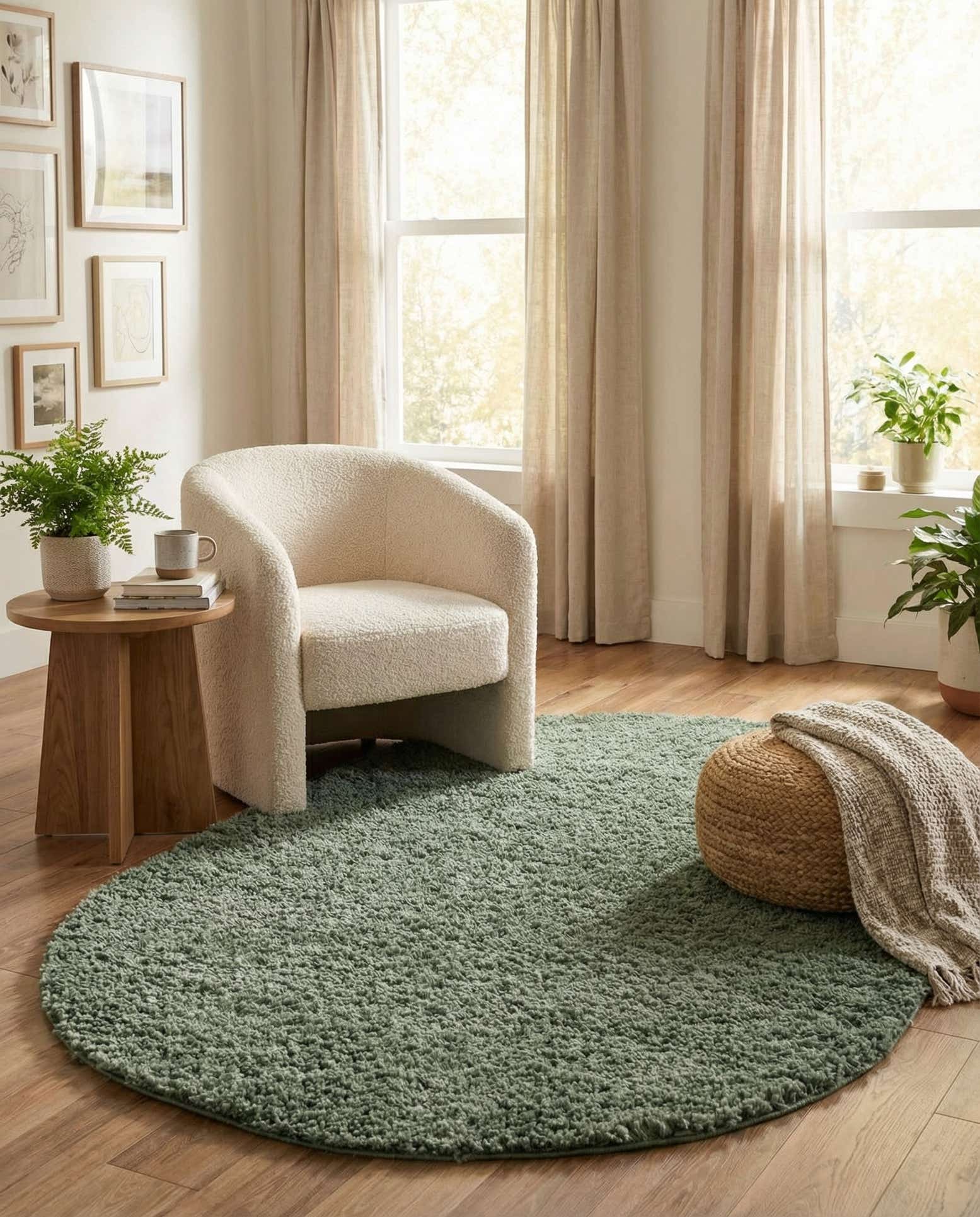 7' 10 x 10' Zermatt Shag Oval Rug