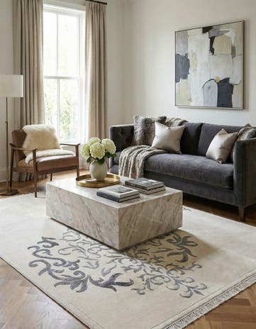 5' 5 x 7' 9 Hand Knotted Darya Rug