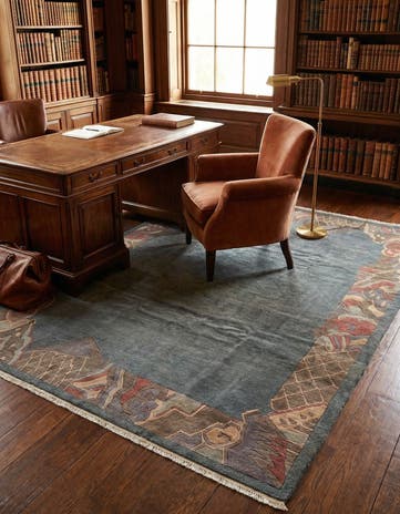 8' 4 x 11' 7 Hand Knotted Tibet Wool Rug