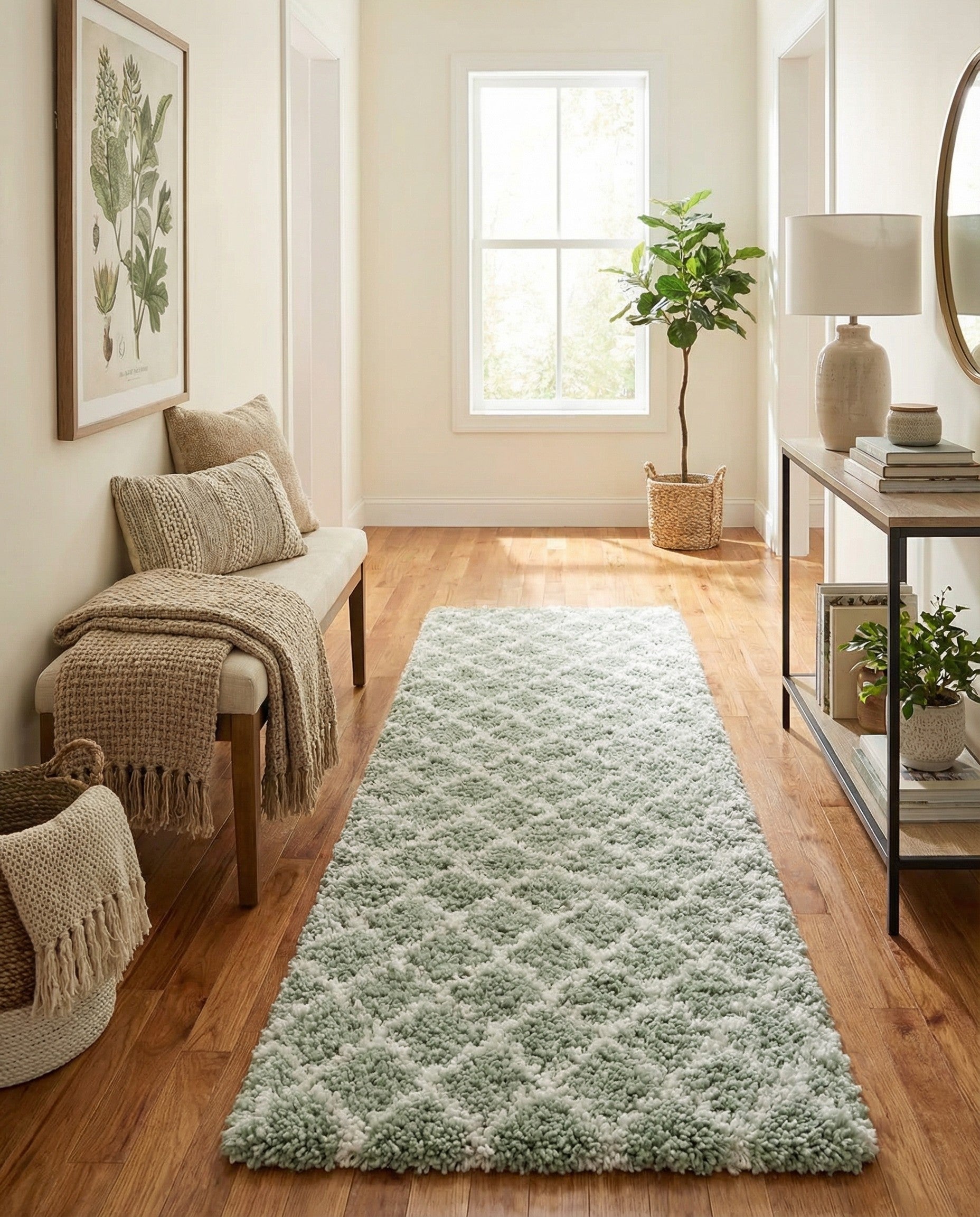  2' 7 x 10' Moroccan Shag Runner Rug