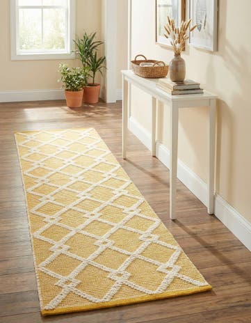 English Daisy Hand Knotted Jill Zarin Dorset Runner Rug