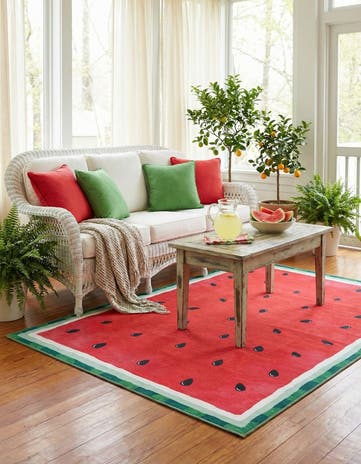 5' 3 x 7' 8 Washable Timeless Rug