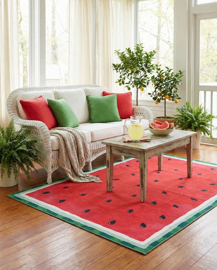 5' 3 x 7' 8 Washable Timeless Rug