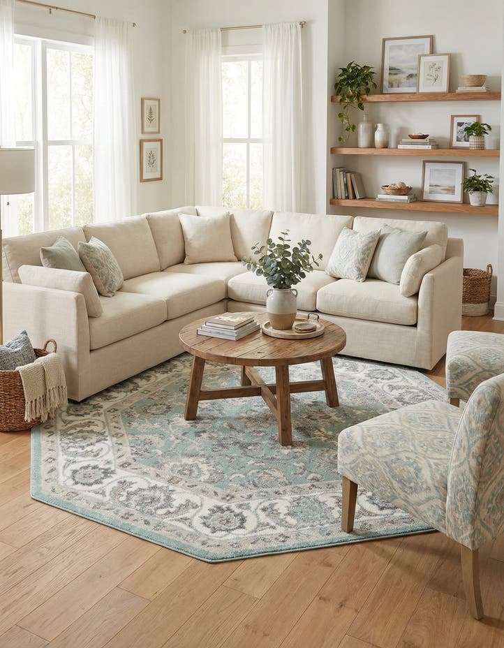 7' x 7' Aurelia Octagon Rug