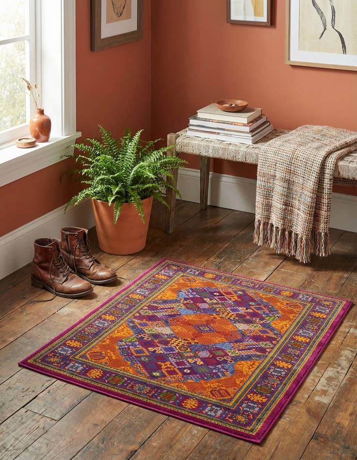 Detail image of 1' 4 x 1' 4 Calypso Sample Rug