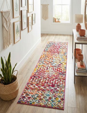 2' x 8' Moroccan Trellis Runner Rug