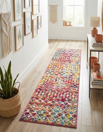 2' x 8' Moroccan Trellis Runner Rug