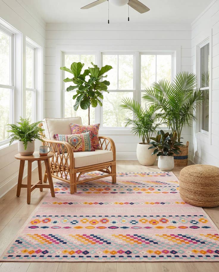 Detail image of 5' x 8' Easy-Clean Indoor / Outdoor Rug