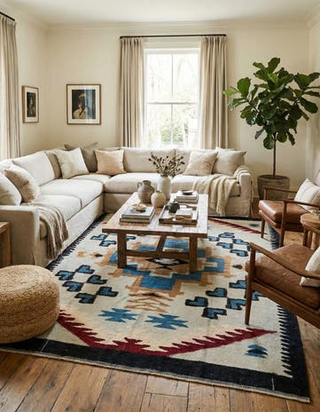 7' 6 x 10' 2 Hand Knotted Moroccan Wool Rug
