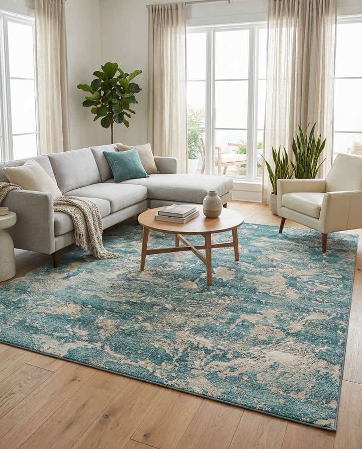 7' 10 x 10' Easy-Clean Modern Indoor / Outdoor Rug