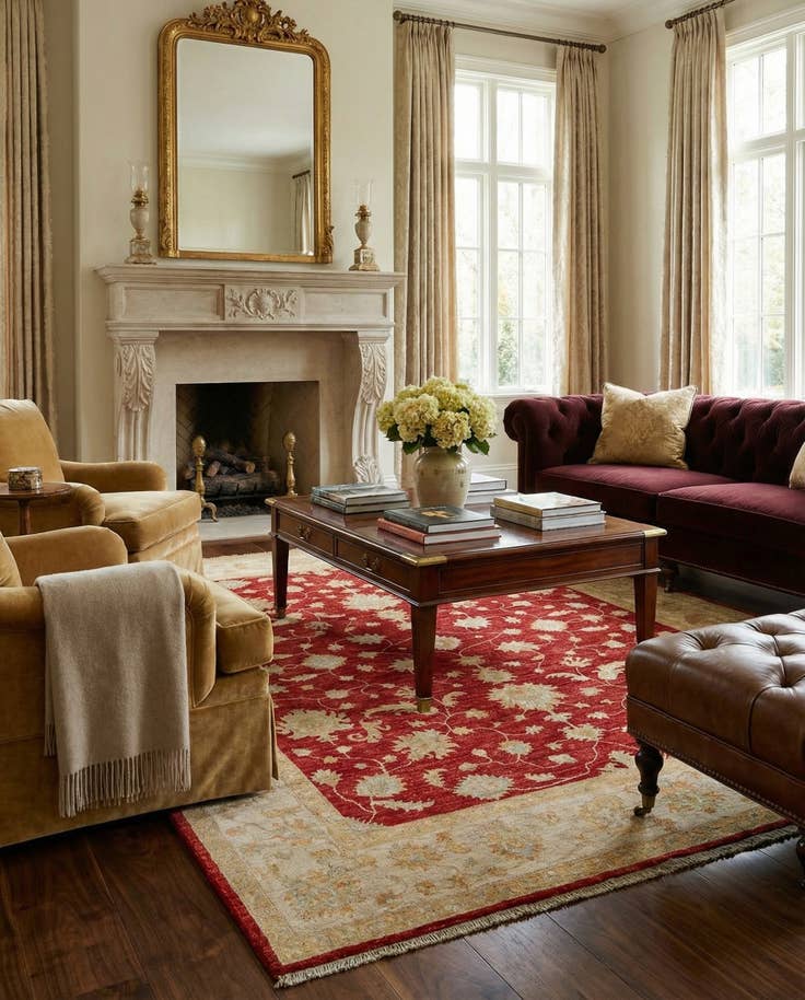 Detail image of 8' 4 x 9' 7 Kaizar Wool Rug