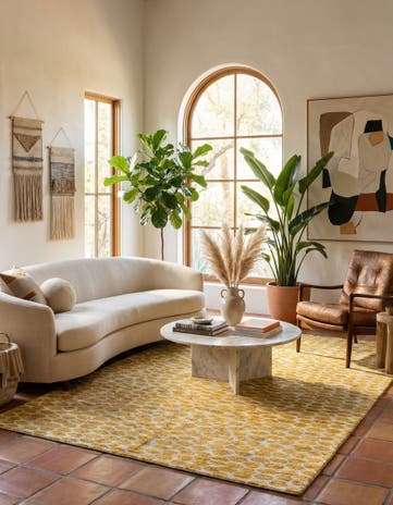 6' x 9' 2 Hand Knotted Moroccan Wool Rug