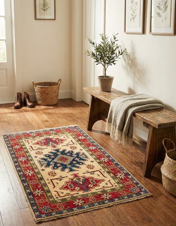 2' 8 x 4' 1 Hand Knotted Kazak Rug
