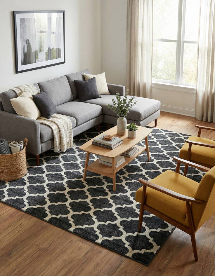 Detail image of  10' x 13' Lattice Rug