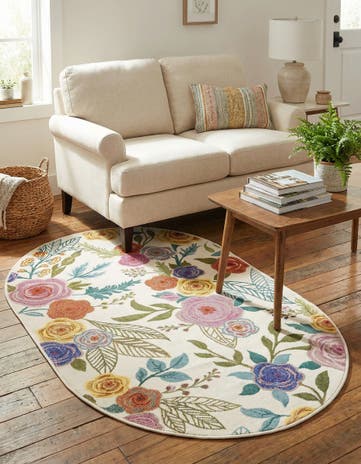 3' 3 x 5' 3 Blossom Oval Rug
