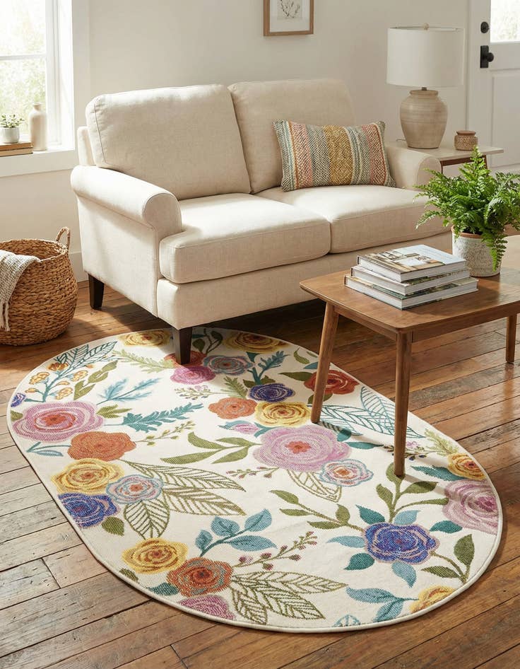 Detail image of 3' 3 x 5' 3 Blossom Oval Rug