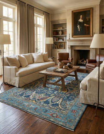 10' 3 x 14' 1 Hand Knotted Oushak Rug