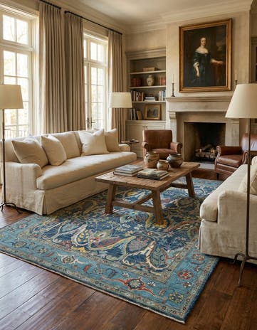 10' 3 x 14' 1 Hand Knotted Oushak Rug