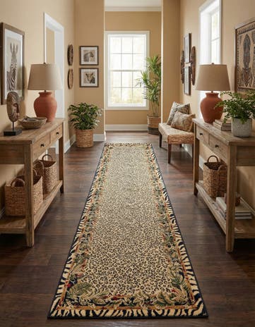 Cream Savannah Runner Rug