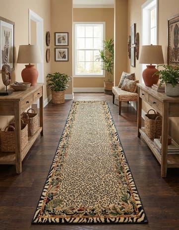 Cream Savannah Runner Rug