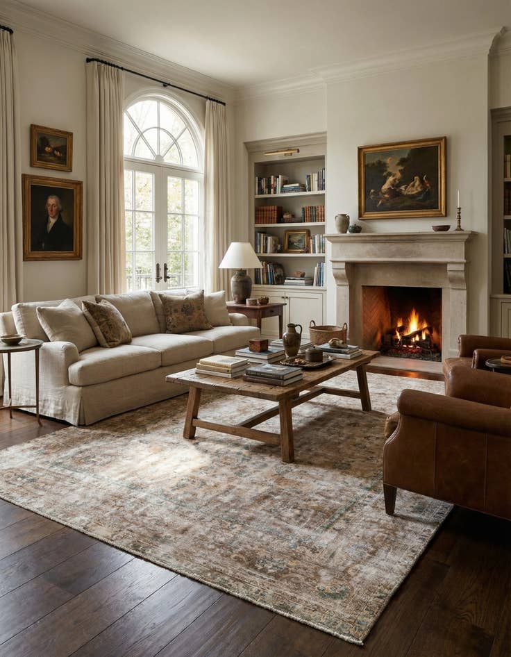 Detail image of  9' 3 x 12' 6  Hand Knotted Ultra Vintage Persian Wool Rug