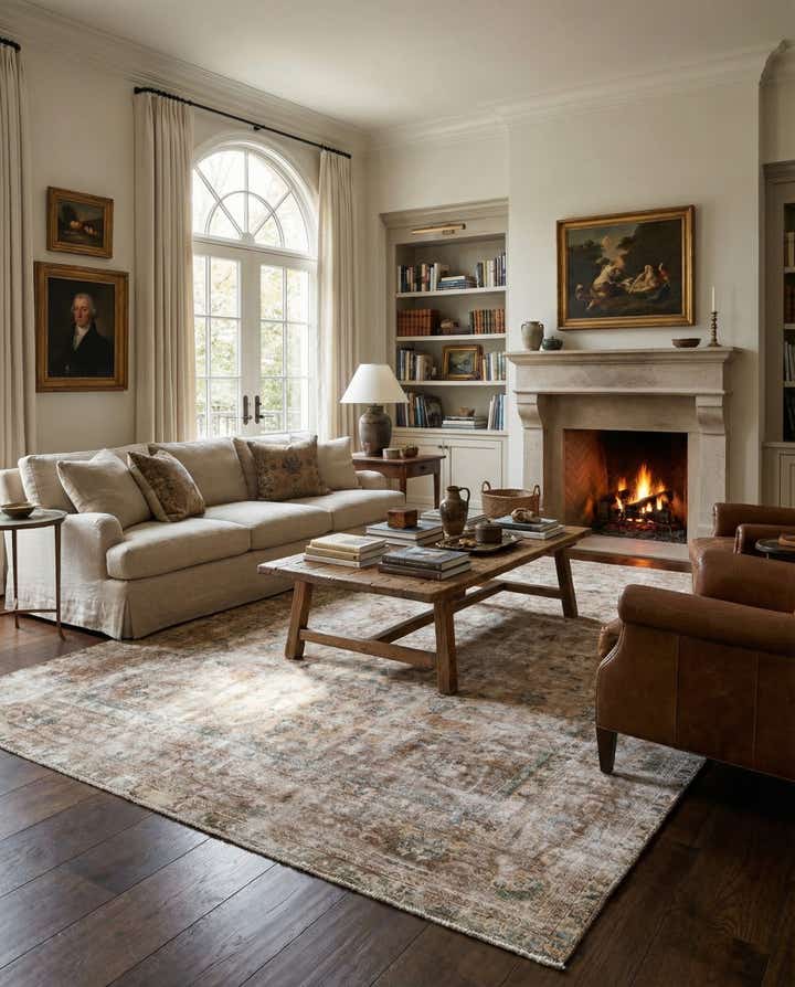 9' 3 x 12' 6 Hand Knotted Ultra Vintage Persian Wool Rug