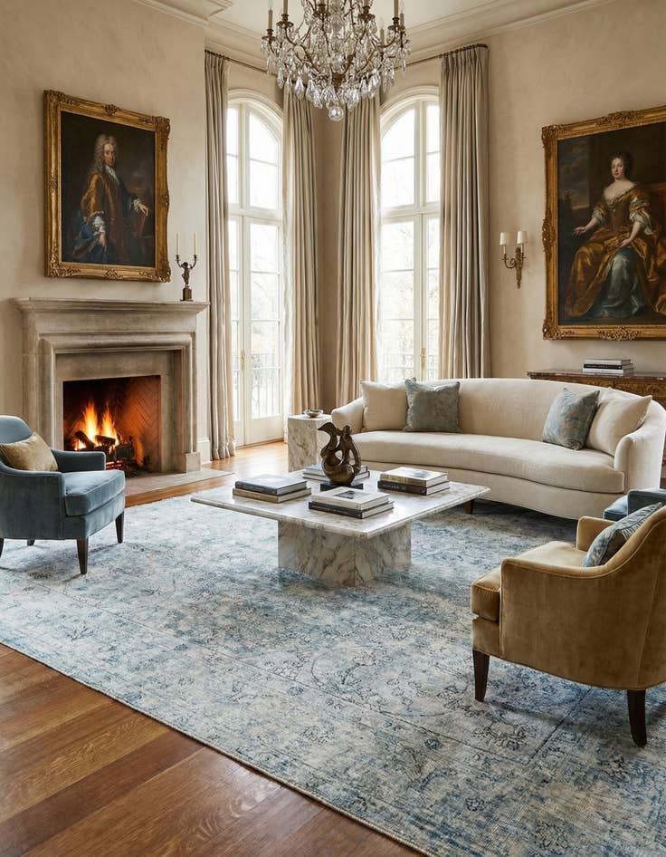 Detail image of 9' 5 x 12' 8  Hand Knotted Ultra Vintage Persian Wool Rug