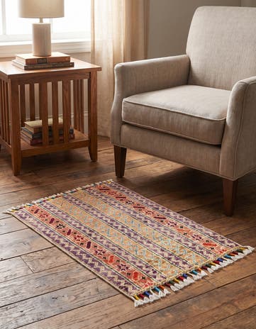 1' 5 x 2' 1 Hand Knotted Ziegler Rug