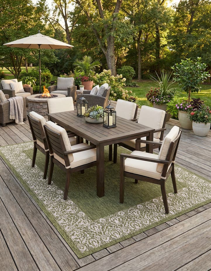 10' x 13' Easy-Clean Border Indoor / Outdoor...