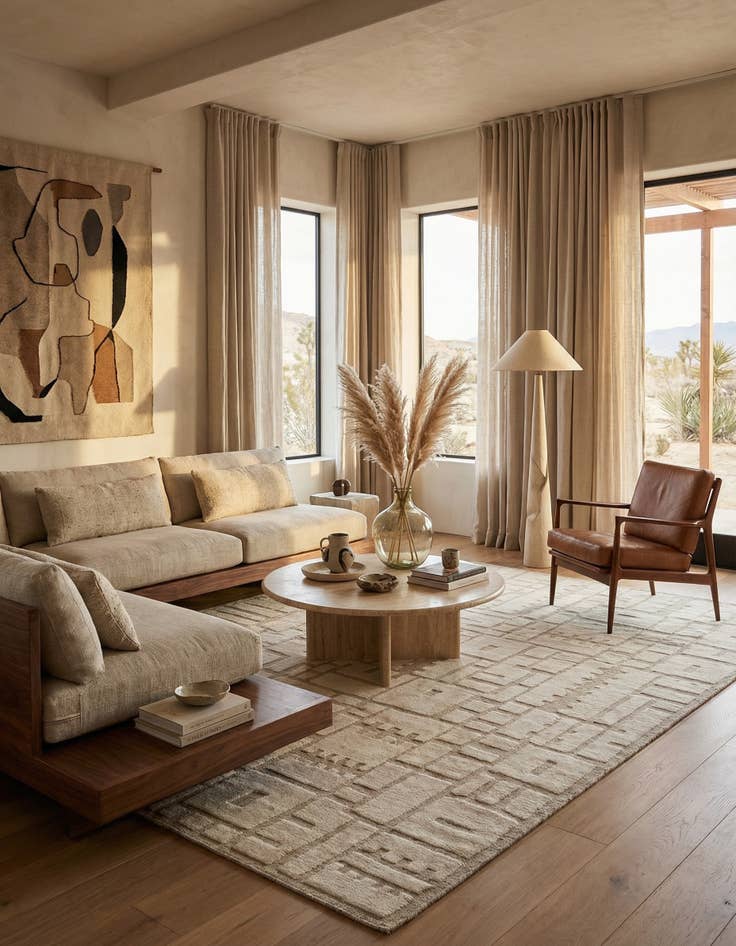 Detail image of 9' 5 x 12' 1  Hand Knotted Beni Marok Rug