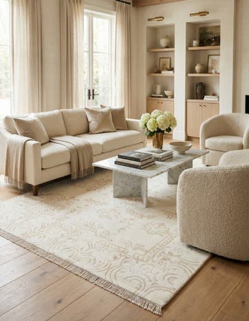 5' 6 x 7' 10 Hand Knotted Darya Wool Rug