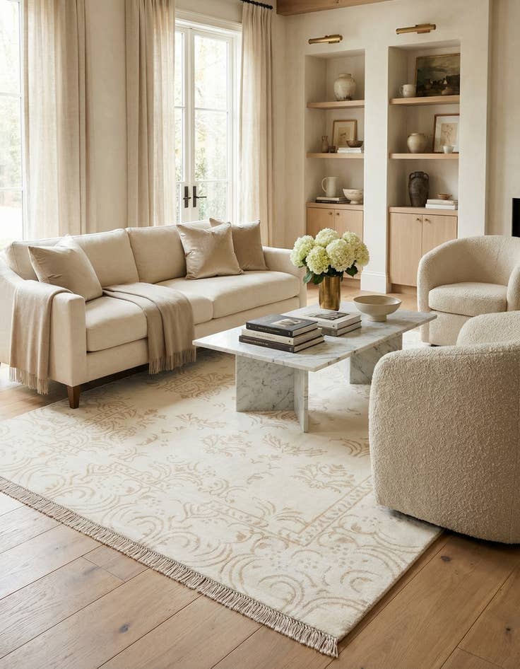 Detail image of 5' 6 x 7' 10  Hand Knotted Darya Wool Rug