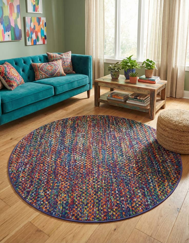 Detail image of 5' 3 x 5' 3 Calypso Round Rug