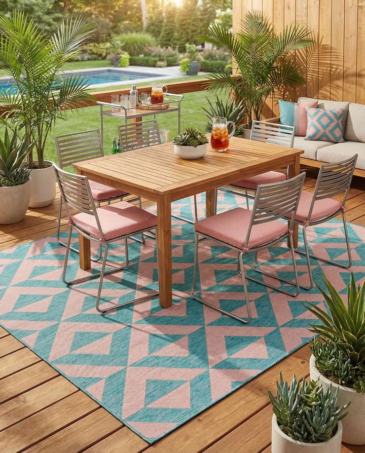 7' x 10' Easy-Clean Jill Zarin Napa Indoor / Outdoor Rug