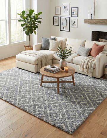 10' x 13' Lattice Shag Rug