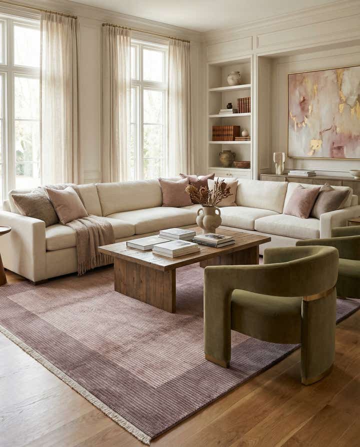 6' 7 x 9' 10 Hand Knotted Darya Wool Rug